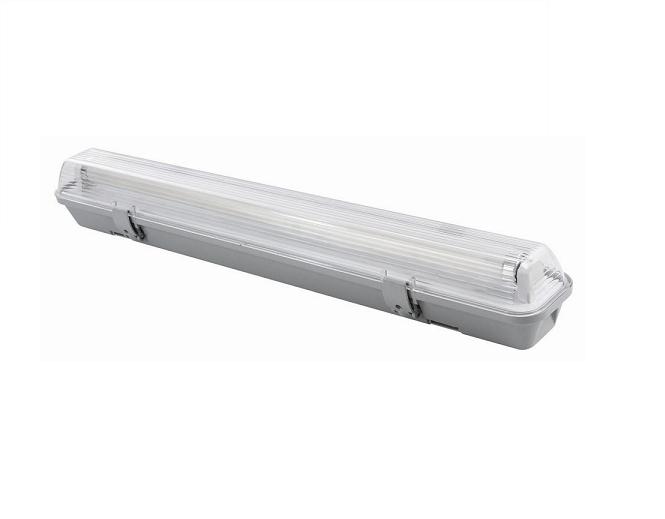 D1*18W IP65 Fluorescent lighting fixture,waterproof fitting,T8 fluorescent fixture